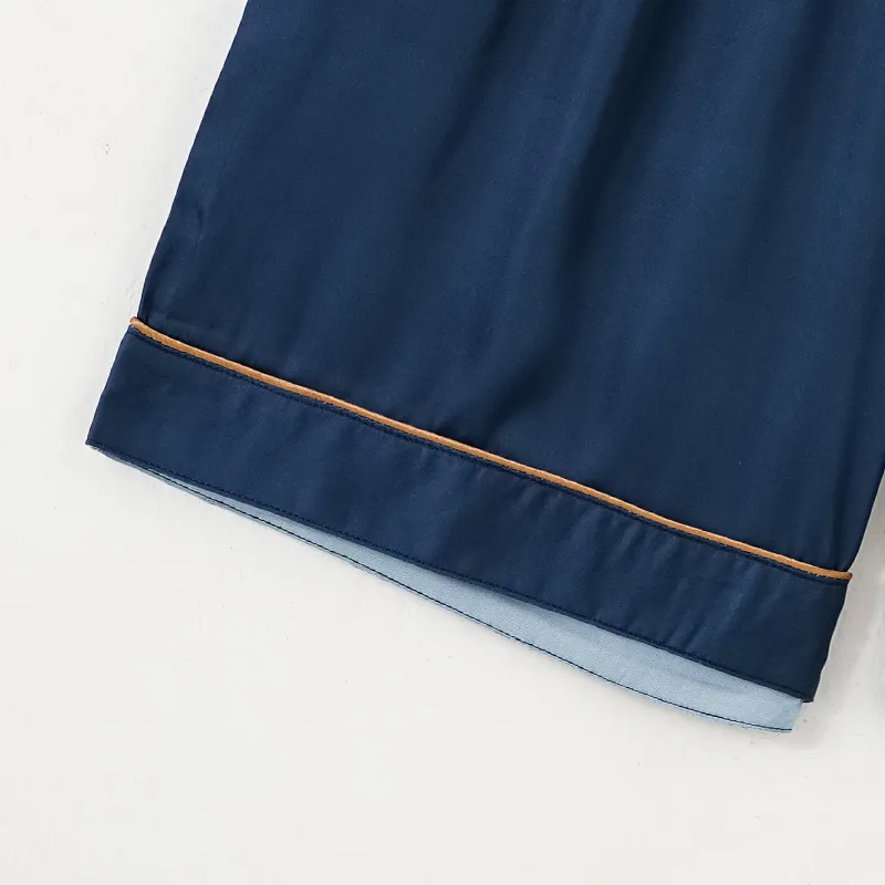 Ordifen Pajama Pants Men's Dark Blue-3