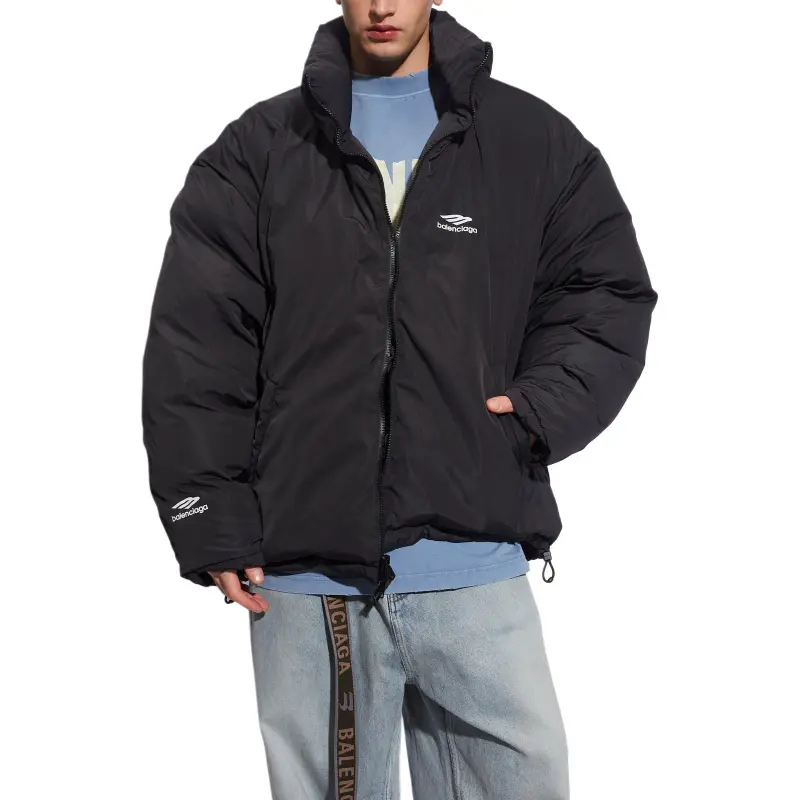 Balenciaga FW23 Puffer Jacket Regular Fit Men's Black-6