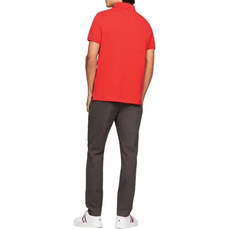 Tommy Hilfiger Polo Shirt Men's Red-3