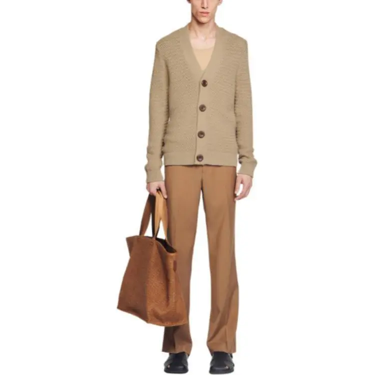 Sandro V neck Chunky knit Cardigan-1