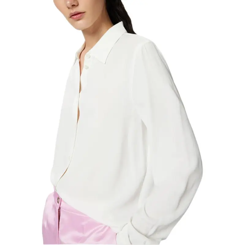 PINKO High-Low Hem Buttoned Shirt-4