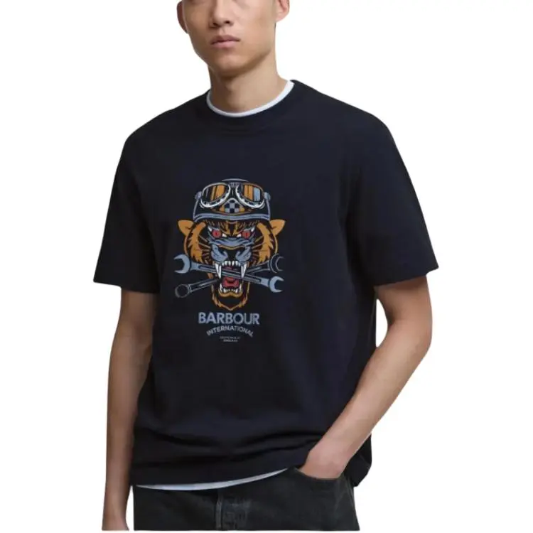 BARBOUR T Shirts Men Black-1