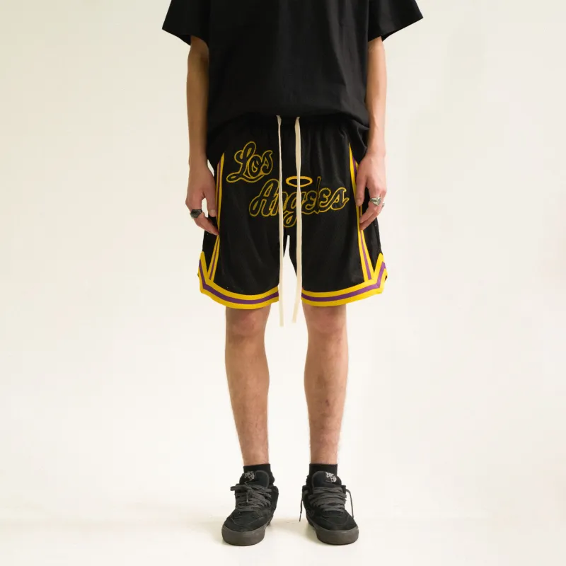 False Perception Casual Shorts Unisex Black-2