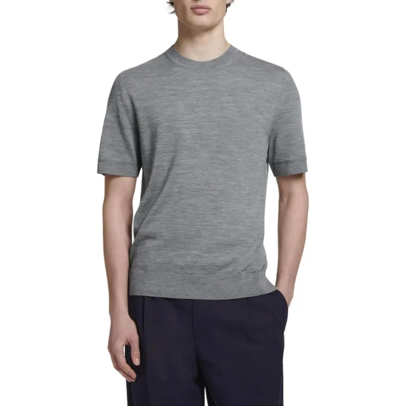 COS T Shirts Men Gray-1