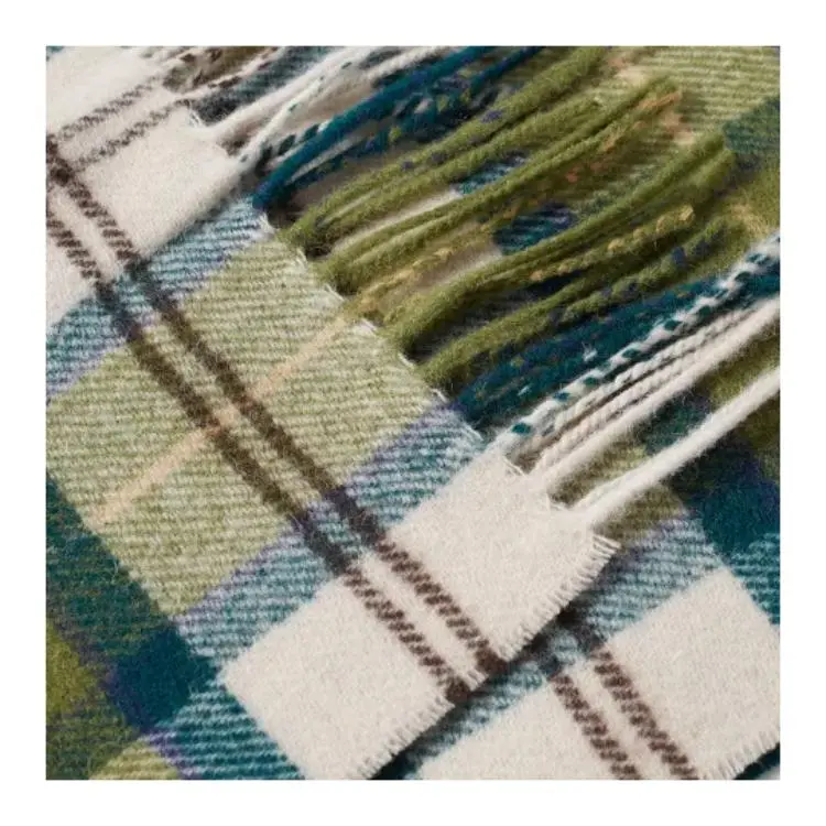 BARBOUR Tartan Fringed Scarf-3