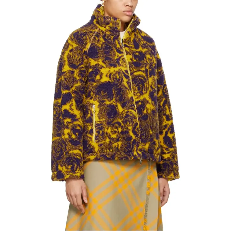 Burberry Jacket Women's Autumn Yellow Pear-4