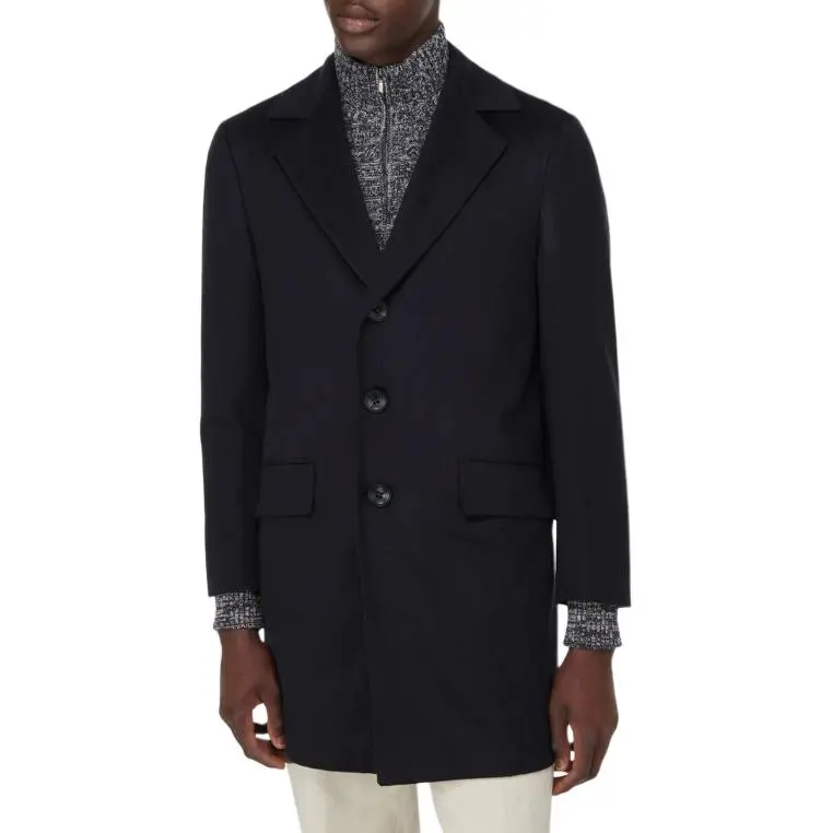KITON Luca Caban Single Breasted Coat-3