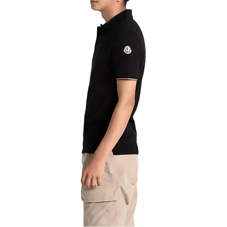 Moncler FW22 Polo Shirts Men Black-4