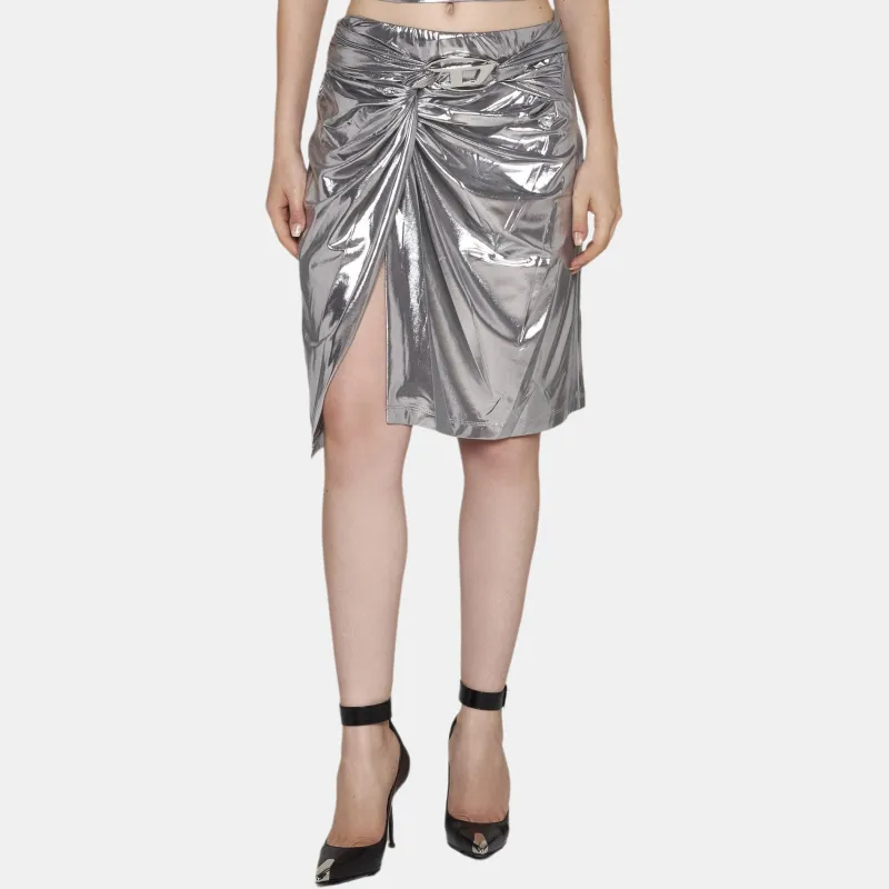 DIESEL O Melt Skirt 'Silver'-3
