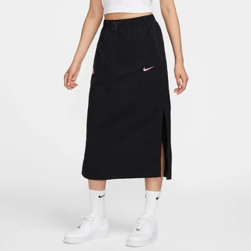 Nike Casual Long Skirts Women's Black-2