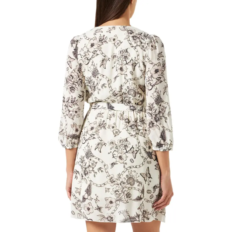 PINKO Tattoo print Wrap Minidress-3