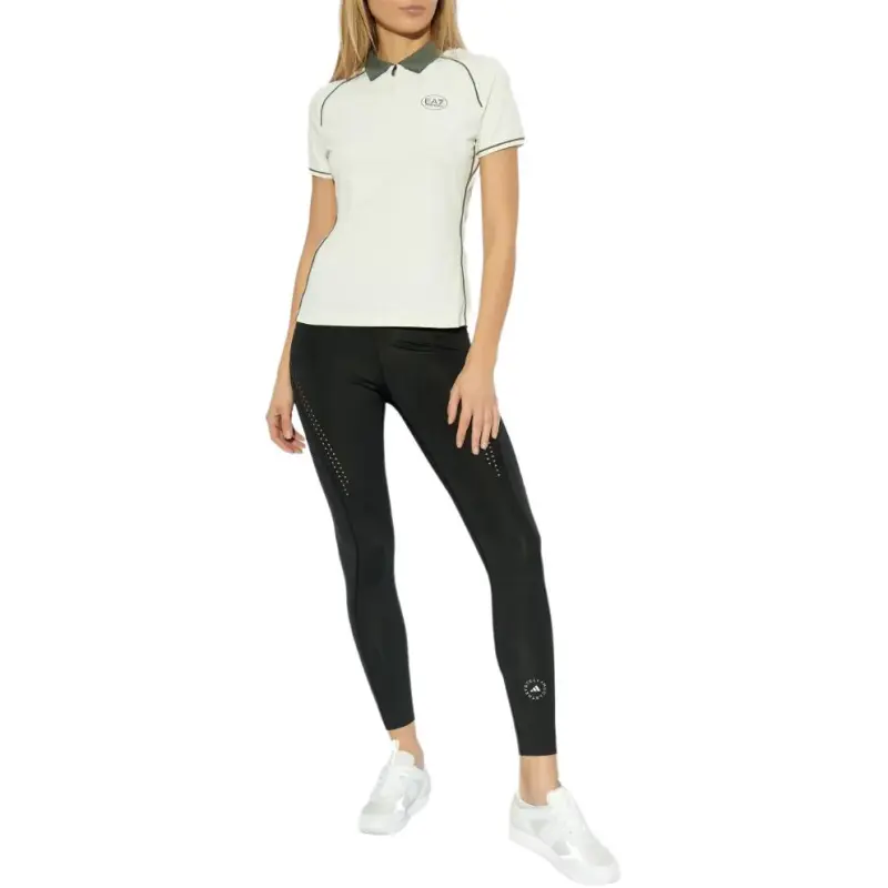 EMPORIO ARMANI Logo print Polo Top-1