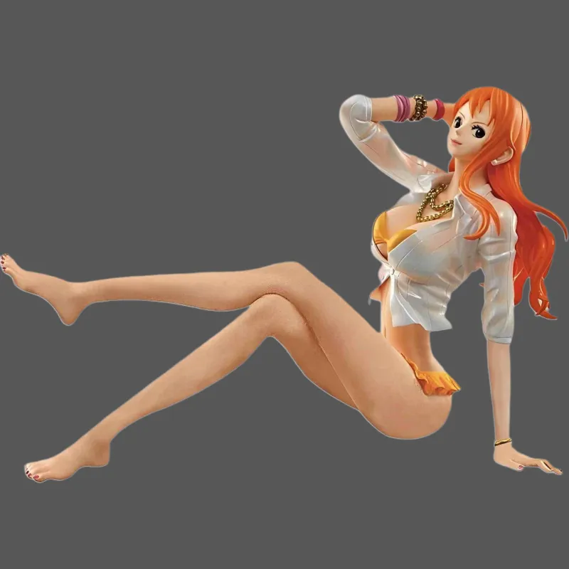 BANPRESTO Sparkling Charm Nami Swimsuit Sitting Posture Bonus Gifts-2