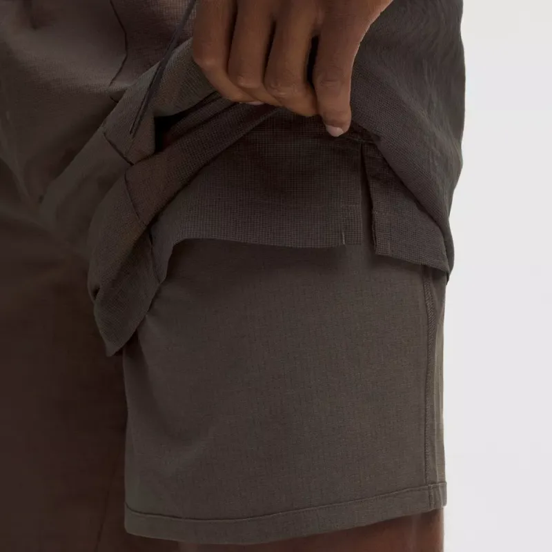 Lululemon x SLNSH Sports Shorts 9' Men's Stone Color/Pure Orange Stoney/True Tangerine-3