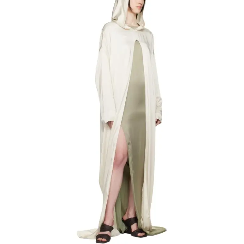 RICK OWENS/RO Long Sleeved Dress Women's Ecru-2