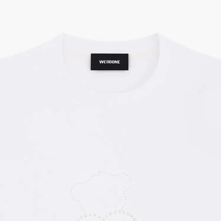 WE11DONE Pearl Bear Long Sleeve T shirt-3
