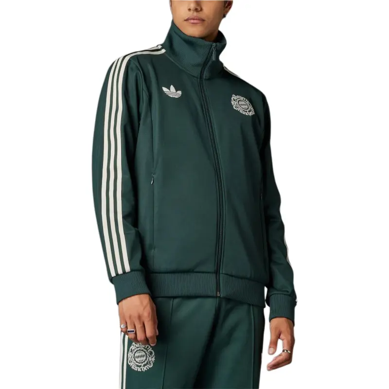 Adidas Bayern Munich Jacket Men's Dark Shadow Green-4