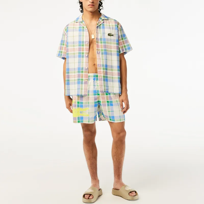 LACOSTE Casual Shorts Men Sea Salt Blue-1