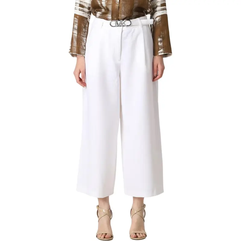 MICHAEL KORS Logo Plaque Wide-Leg Trousers-2