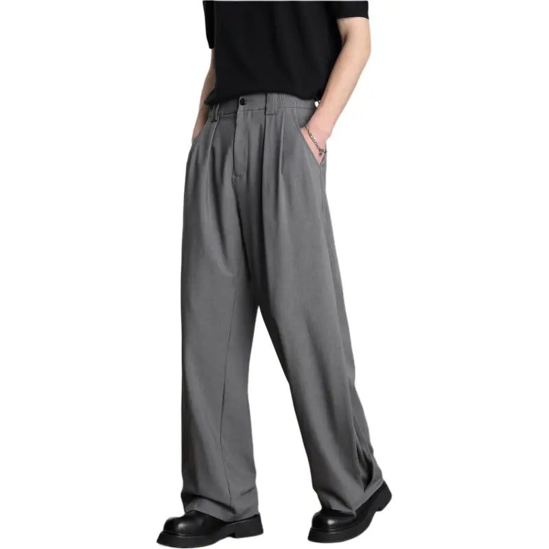 HERBEL Casual Pants Men Gray-2