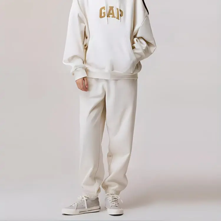 GAP Knitted Sweatpants Women's Light Beige-3