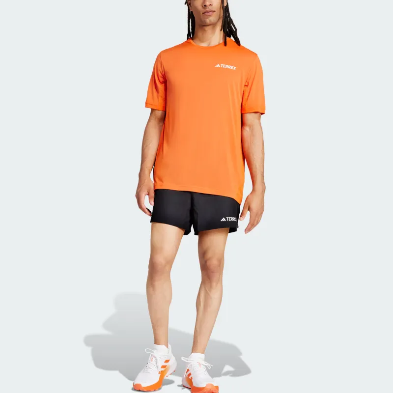 Adidas Terre SS25 T Shirt Men's Half Impact Orange-1