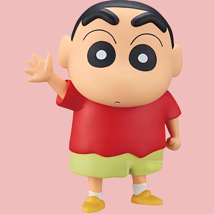 BANPRESTO Wild Field Shinji Crayon Shin Chan Soft Vinyl Figure Reissued Version Bonus Gifts 18cm-2