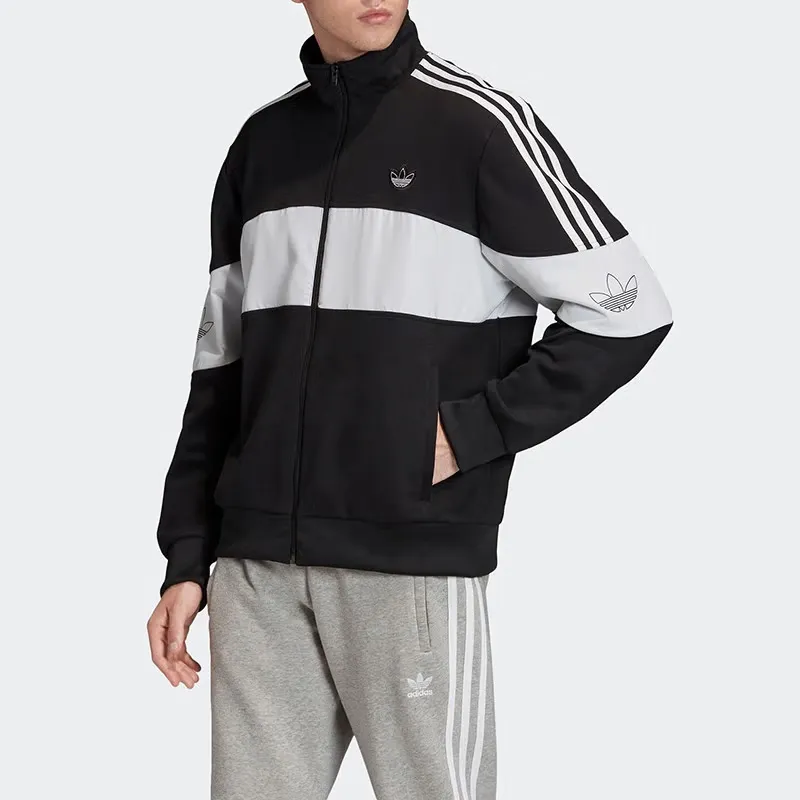Adidas Jackets Men Black/White-4