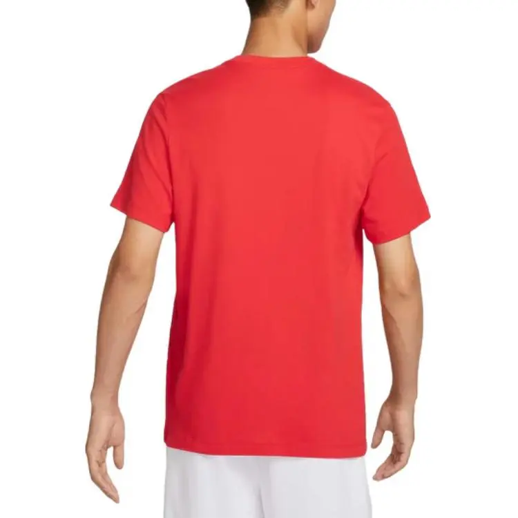 Nike T Shirt Men's Comet Red/Comet Red/White/Travel Yellow-3