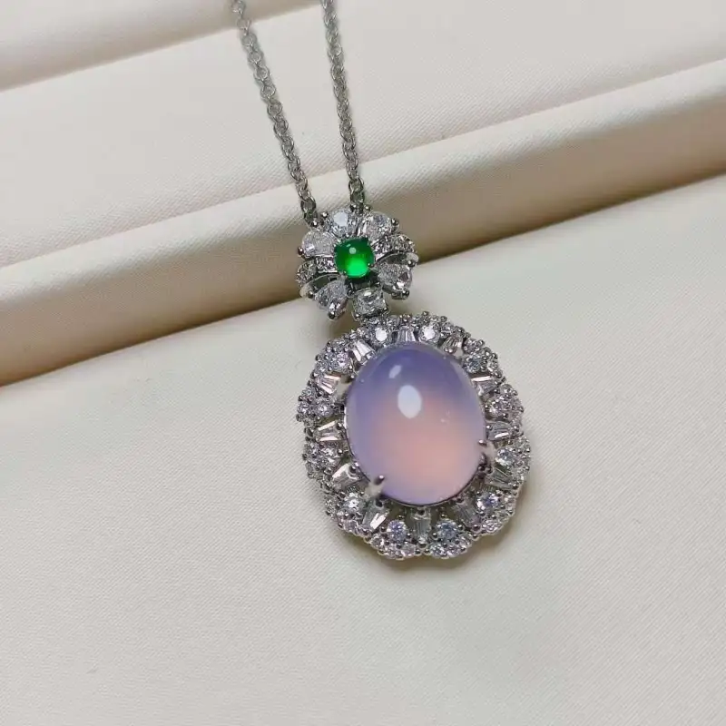 JUNWEN Chalcedony Necklaces Women's-7
