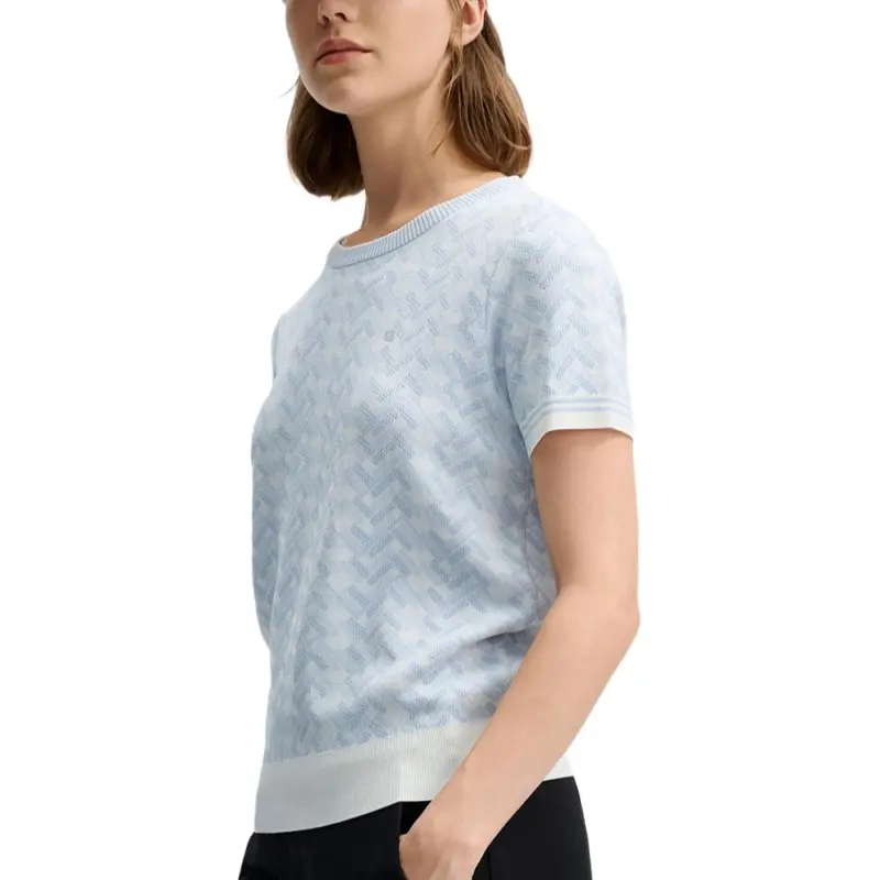 FILA Regular T Shirt Women's Enchanting Blue-3