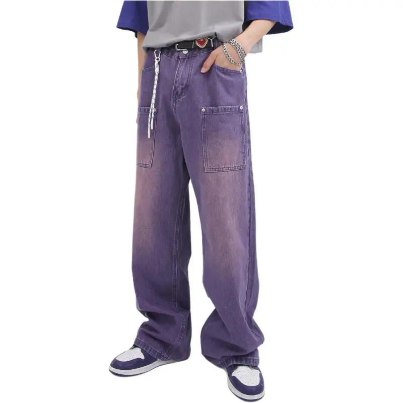 Concubine Zhu Jeans Unisex Purple-3