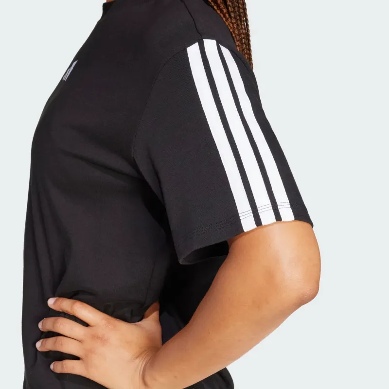 Adidas Free Shipping With AdiClub Essentials 3 Stripes Boyfriend Tee-4