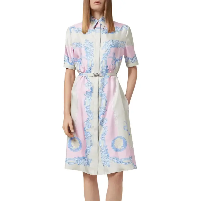 VERSACE Cameo Midi Shirt Dress-2