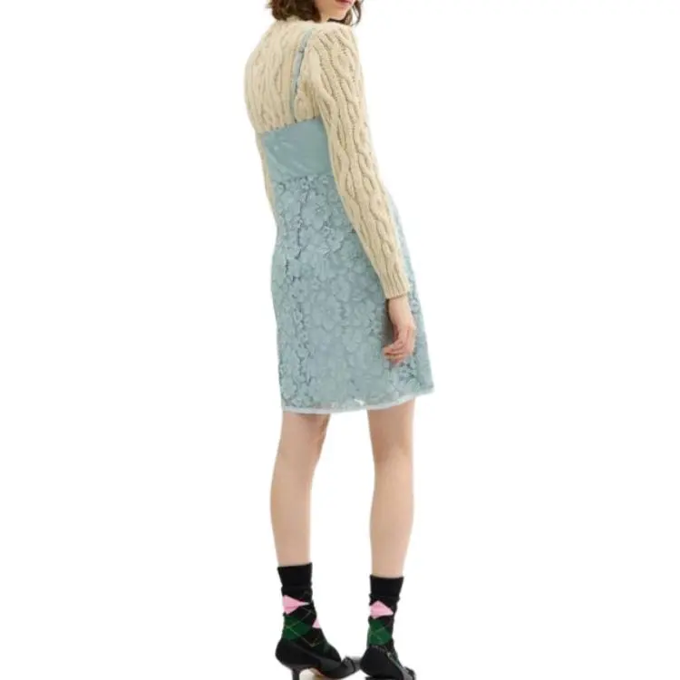 COACH SS25 Slip Dress Women's Light Blue-3