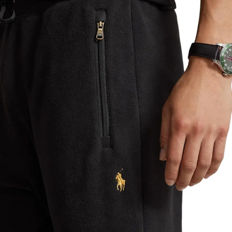 Polo Ralph Lauren SS23 Chinese New Year Collection Knitted Sports Pants Men's Black-3