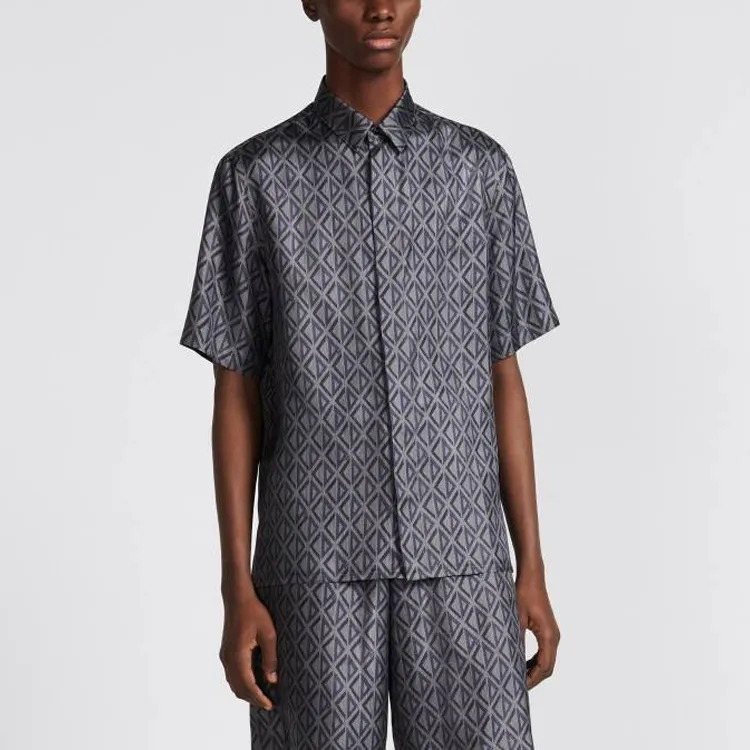 DIOR Shirts Men Dark Gray-2