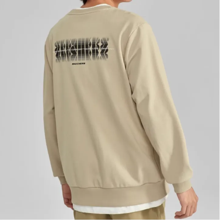 Skechers Colorful Sweatshirt Men's Irish Cream-3