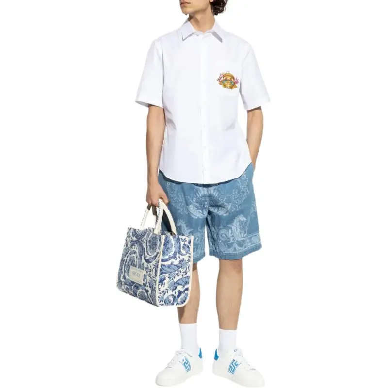 VERSACE Logo print Shirt-2