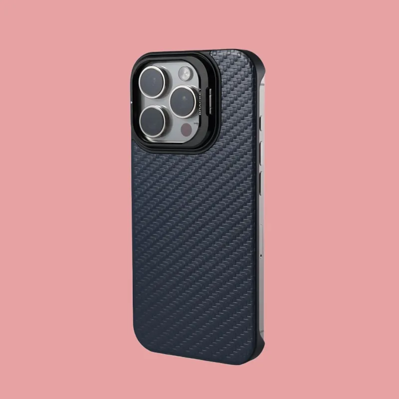 DEPA Genuine Leather Material Frameless Stand Magnetic Phone Cases Applicable To Apple-5