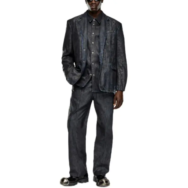 DIESEL D Simply Fse Coated Denim Shirt-2