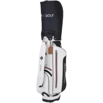DESCENTE GOLF Polyurethane Storage Bag Unisex Bright White
