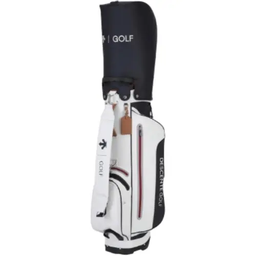 DESCENTE GOLF Polyurethane Storage Bag Unisex Bright White