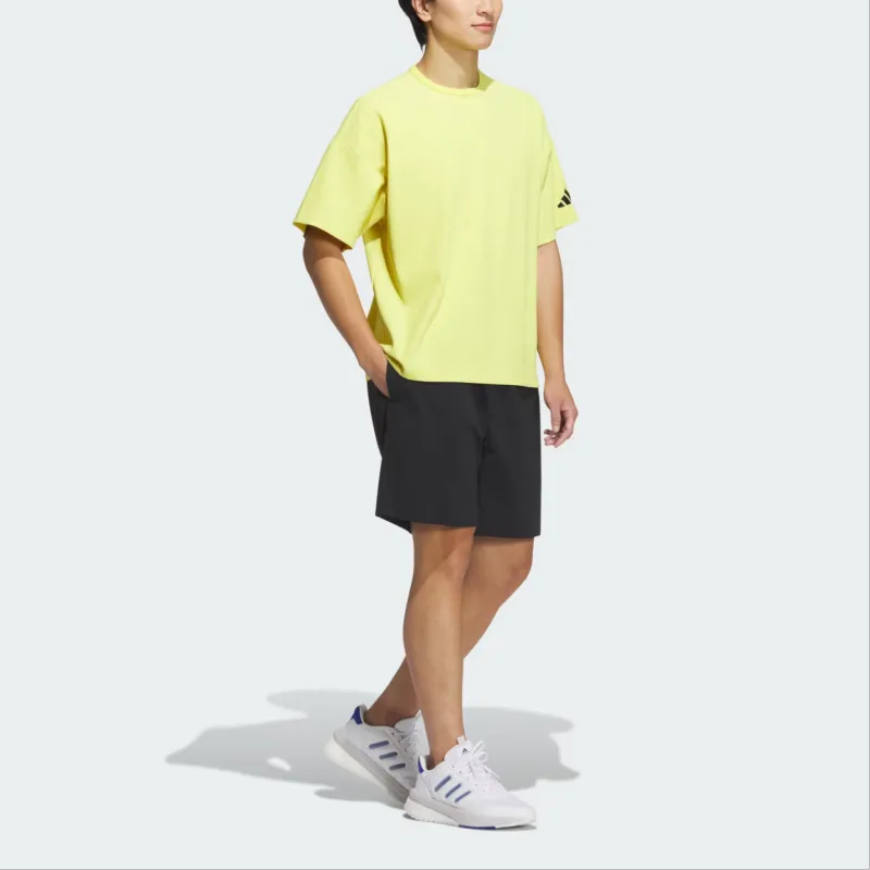 Adidas SS25 T Shirt Men's Pure Sulfur-3