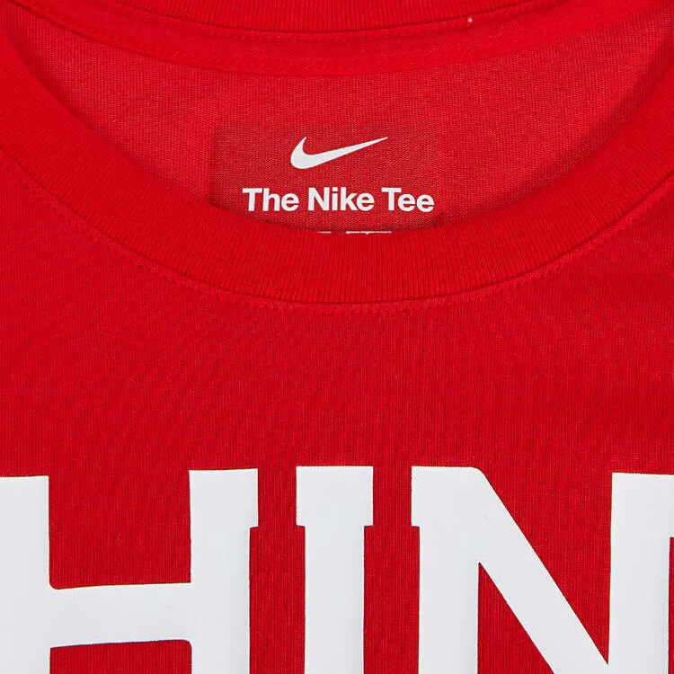 Nike T Shirts Men Red-2