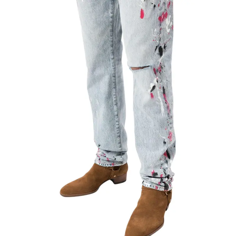 AMIRI Paint Splatter Straight Leg Jeans-4