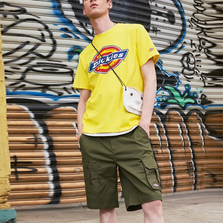 Dickies T Shirts Men Butter Yellow-2