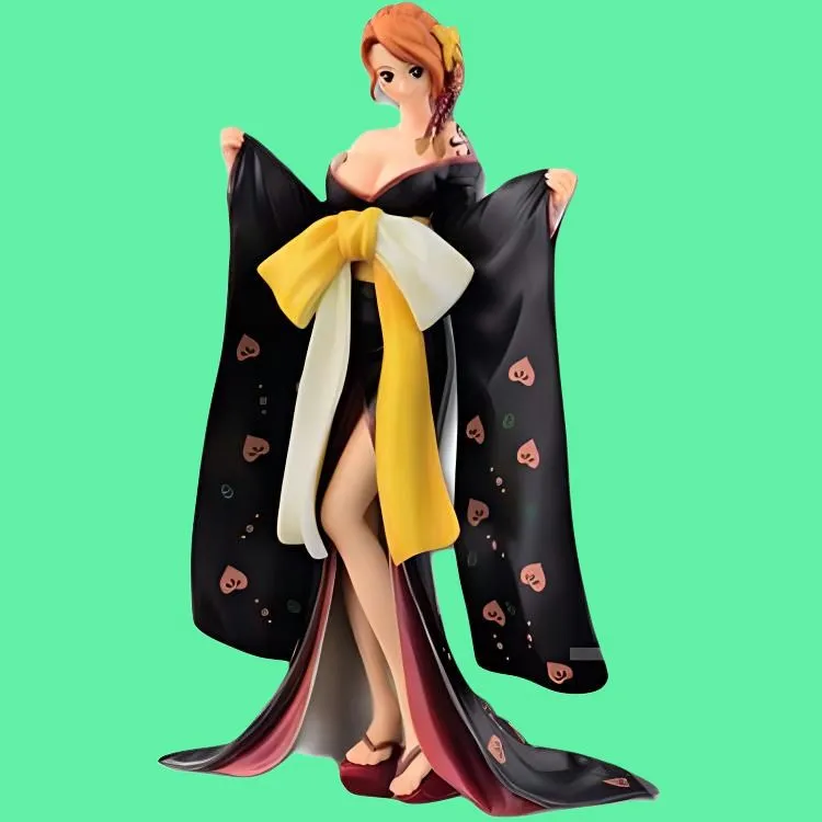 BANPRESTO Ichiban Kuji One Piece The Most Praiseworthy! Vibrant Straw Hat Scroll Nami Scale Figures 19cm-4