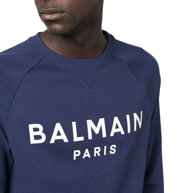 BALMAIN Sweatshirts Men Blue-4