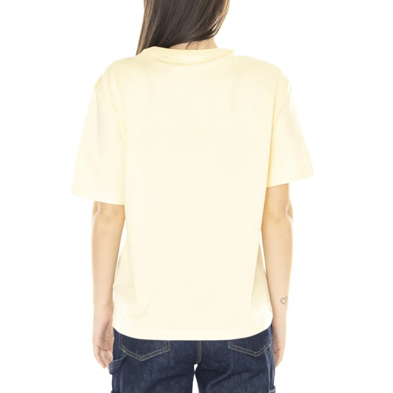LACOSTE T Shirt Women's Beige Yellow-4
